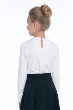 Молочная школьная блуза Инфанта, модель 0665  фото 4
