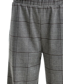 Брюки палаццо для девочки подросткам модные спорт шик UD 7872 клетка серая/черная - Mini maxi фото 7