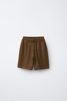 BERMUDA PUNTO LINO Y ALGOD?N / Tabaco