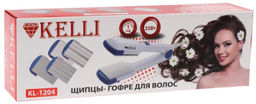 Плойка-гофре с 4 насадками "Kelli", арт. KL-1204