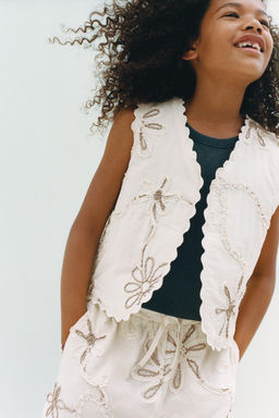 EMBROIDERED FLORAL WAISTCOAT - Zara фото 5