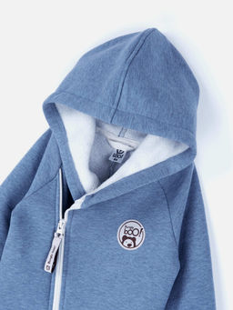 Комбинезон косуха с капюшоном Голубика утепленный - Bungly фото 4