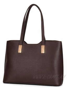 Сумка Модель №1297 | кожзам | гладкий | коричневый | Р908-2 | 29972 - L-craft фото 2
