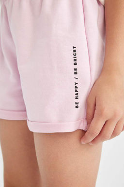 Шорты с принтом для девочек - Defacto фото 4