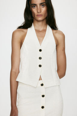 Top de boucle con escote halter - H&m фото 3