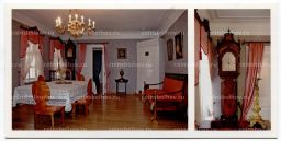 Открытка Спасское-Лутовиново  Столовая.Часы напольные Rivers & Son Англия.Конец XVIII  начало XIX века