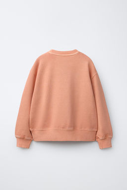 SUDADERA LISA GARMENT DYE / Naranja - Zara фото 5