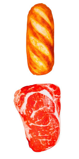 Игр. д/кош. с валерианой Хлеб и Мясо 23 см Антицарапки 50466