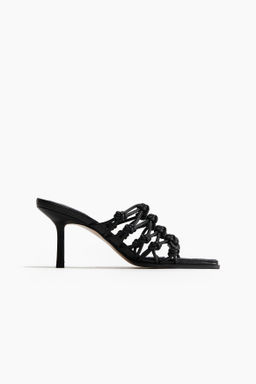 Sandalias de tacon con nudos decorativos - H&m фото 5