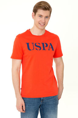 Мужская светло-красная футболка с круглым вырезом Basic - U.s. polo assn фото 4