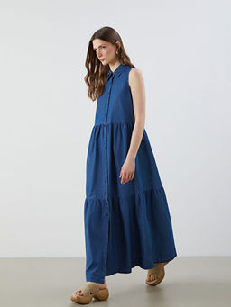 G?mlek Yaka Jean Elbise