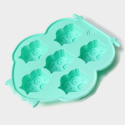 Цена за 2 шт. Форма для конфет и шоколада Доляна Совы, силикон, 12.5?11 см, 6 ячеек (3.3?2.7?1.5 см), МИКС  фото 4