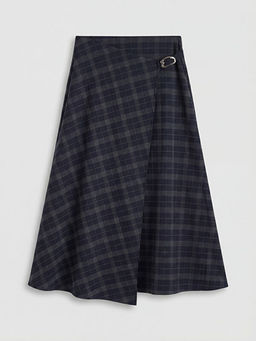 Beli Kemerli Ekose A Kesim Etek