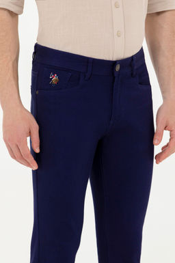 Мужские темно-синие брюки из плотной ткани - U.s. polo assn фото 19
