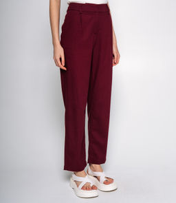 Брюки #ОКТ095003, бордовый