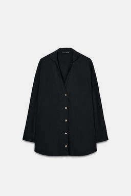 V-NECK POPLIN SHIRT - Zara фото 16