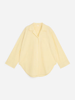 Camisa de popelina con cuello cubano