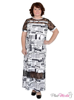 Платье Модель №620 размеры 44-82 - Plusmoda фото 2