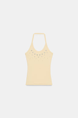 TOP HALTER TACHAS / Amarillo