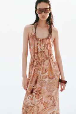 Vestido evas? con tiras de anudar - H&m фото 2