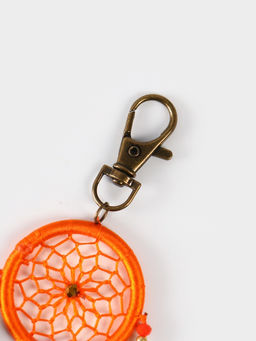 Брелок ловец снов, 17 см, оранжевый