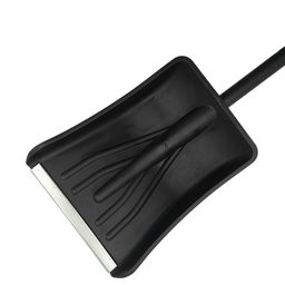 Лопата снеговая автомобильная №7 п/эт. черная, с оц.накл., с мет.черенком, ручкой 250х365мм