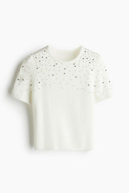 Top en punto fino con detalles decorativos - H&m фото 7
