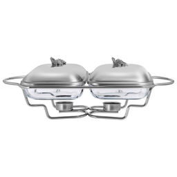 МАРМИТ ДВОЙНОЙ LEFARD СЕРИЯ HARMONY СО СТЕКЛЯННЫМИ ФОРМАМИ ДЛЯ ЗАПЕКАНИЯ, 1,6Л/1,6Л фото 3