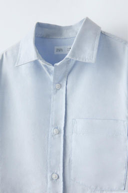 TEXTURED SHIRT WITH POCKET - Zara фото 6