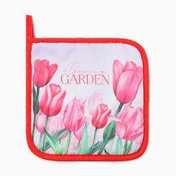 Прихватка Тюльпаны, 17?17 см, 100% п/э