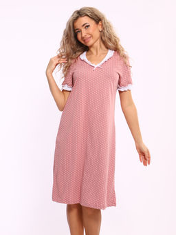 М431 Сорочка Зефирка (сухая роза) - Иванушка-трикотаж фото 9