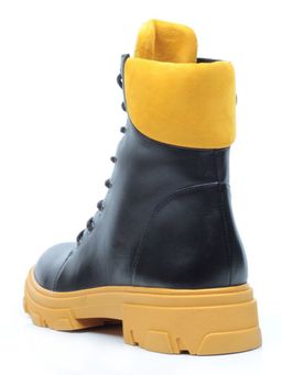 01-B2014B-500A-2 BLACK Ботинки демисезонные женские (натуральная кожа, натуральная замша, байка) - Фабричный китай фото 7