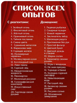 Набор для опытов Большой новогодний подарок, 40 опытов