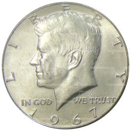1/2 доллара (50 центов) 1967 года США