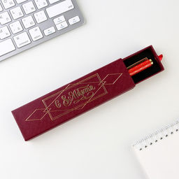 Ручка шариковая, синяя паста, 1.0 мм, в футляре, металл С 8 Марта