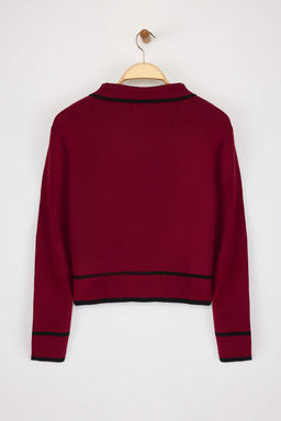 TRENDYOLMILLA Ekru Renk Bloklu Polo Yaka Triko H?rka TWOAW25HI00300 фото 6