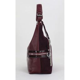 Сумка-хобо с натуральной замшей.