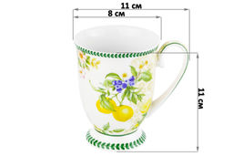 Кружка 300 мл 11*8*11 см Лимоны на ножке, NEW BONE CHINA - Elan gallery фото 7