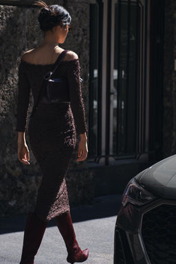 TEXTURED KNIT DRESS - Zara фото 5