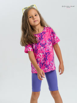 Костюм Актив надписи фуксия-вери-пери - Sovalina фото 15