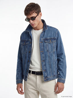 Regular Fit Erkek Jean Ceket
