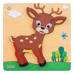 Пазл-вкладыш Олененок