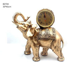 Часы статуэтка Слон 35x43 см / 8273А /уп.8/