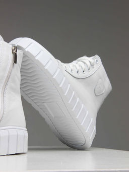 Ботинки 214.1918w. белые/Шерсть