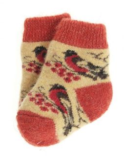 Носки детские "Снегири на рябине" 6235-11
