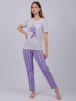 Пижама "Лаванда 2" брюки, трикотаж