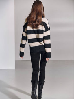 CONTE CON-671 Черные джинсы skinny с эффектом потертости и необработанным краем black - Conte elegant фото 2