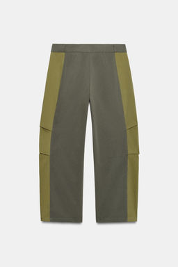 PANTAL?N COMBINADO CORTO / Beige claro - Zara фото 9