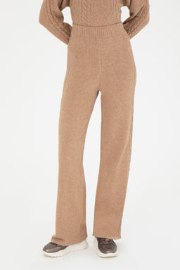 KadДn Kum Melanj Loose Fit Triko Pantolon