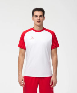 Футболка игровая JOGEL CAMP Reglan Jersey, белый/красный